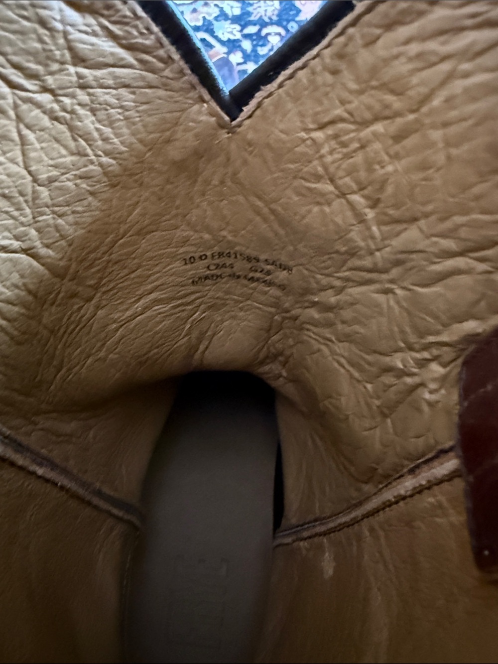 Frye /Cole Hauser Two-Tone Brown Leather Cowboy Boots - Picture 7 of 7